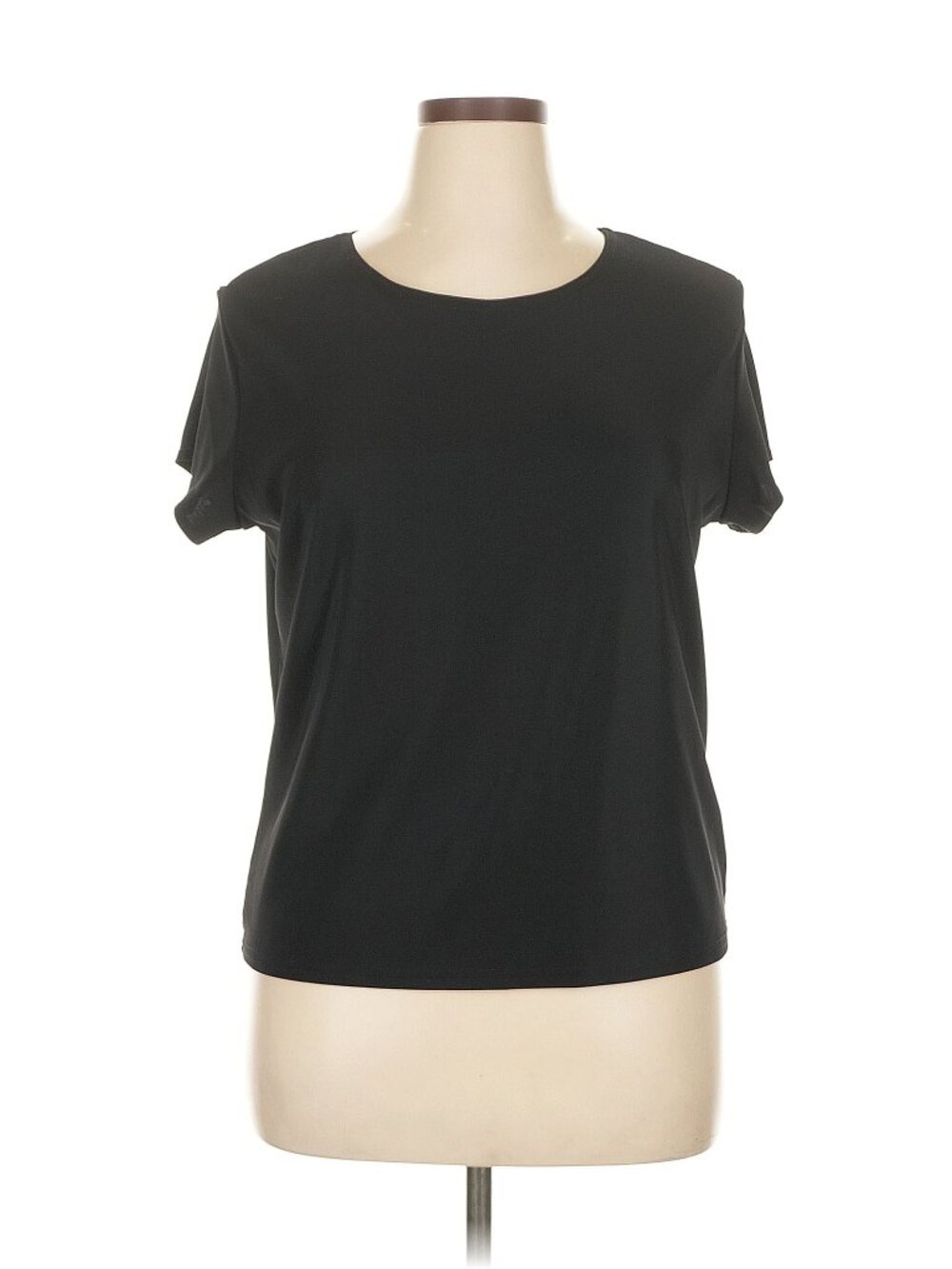 Briggs New York Black Short Sleeve Top Crew Neck Tee Activewear Sporty Casual L